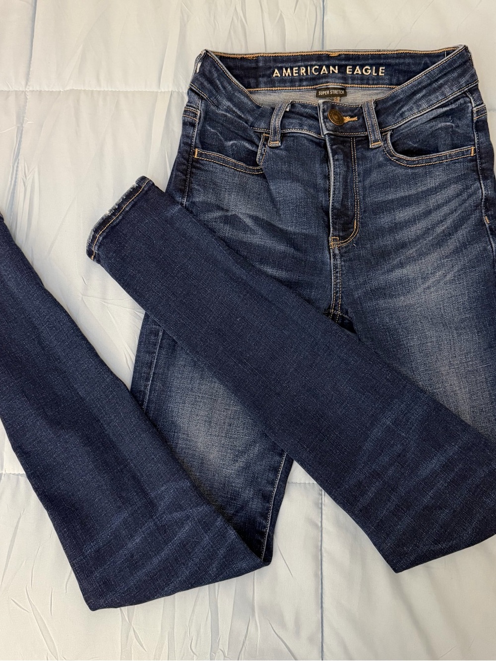 American Eagle Outfitters Dark Indigo Stretch Skinny Jeans